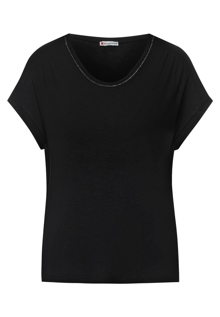 T-Shirt mit V-Ausschnitt von Streetone - Mode Flach Onlineshop