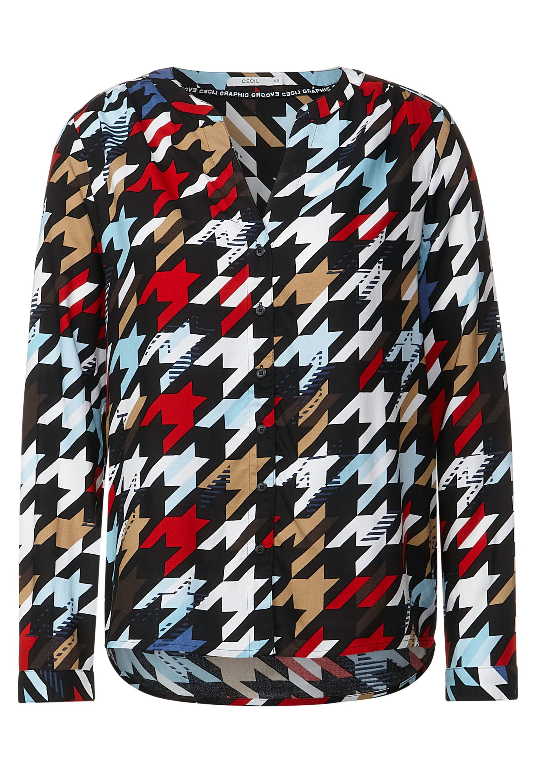 Bluse mit Multicolorprint von Cecil Onlineshop Mode Flach 