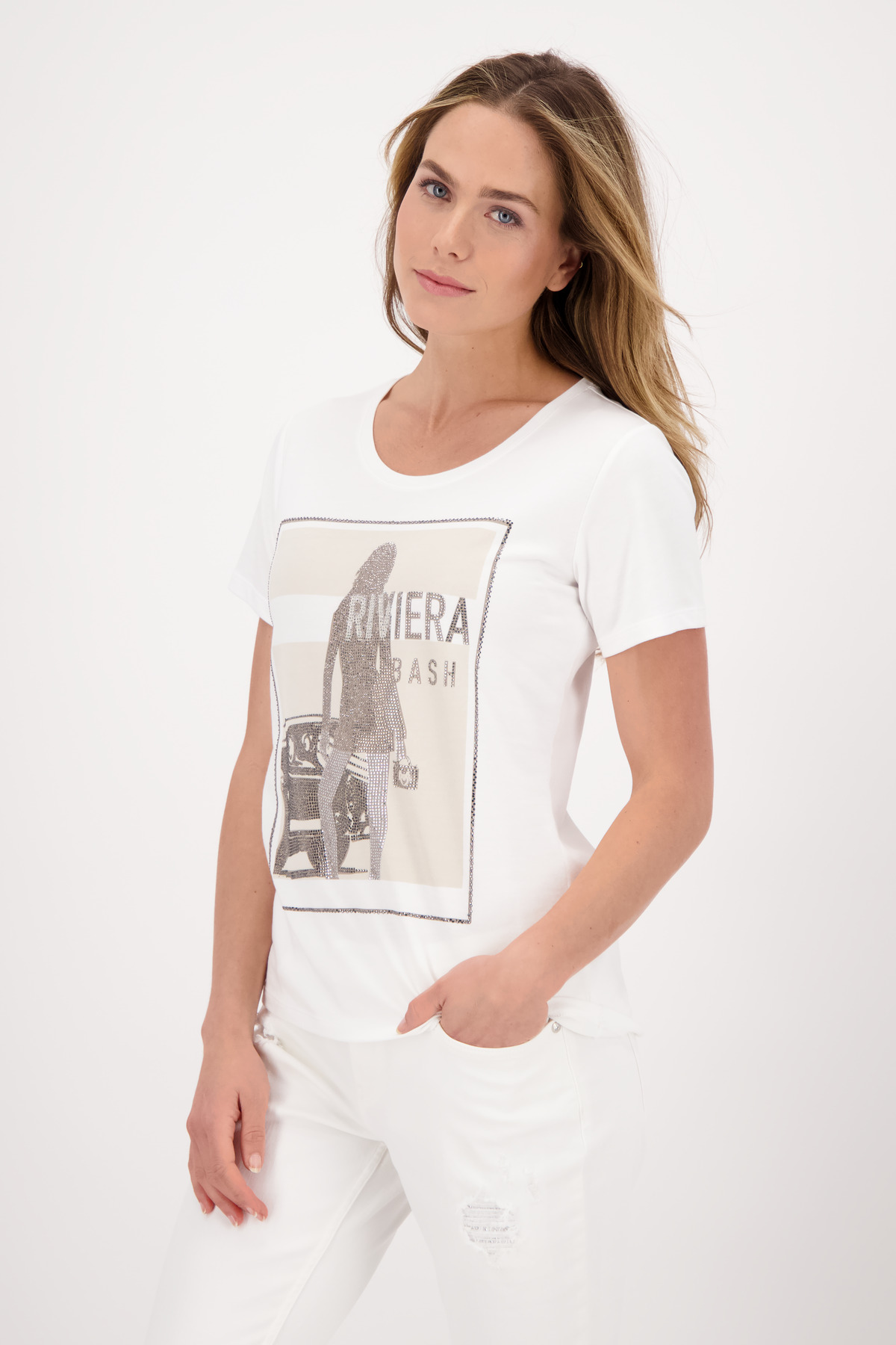 T-Shirt von Monari - Mode Flach Onlineshop