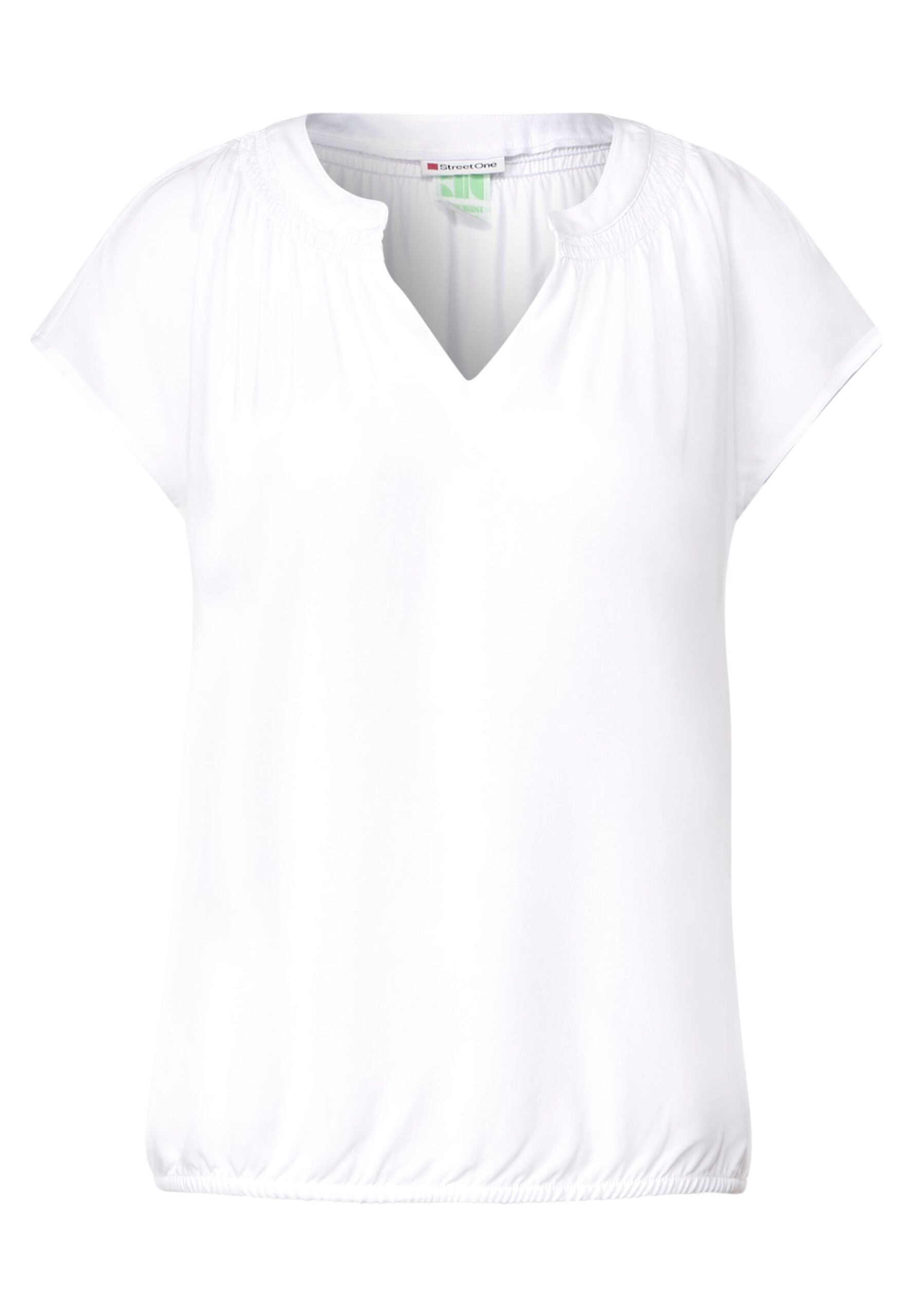Viskosebluse mit Elastiksaum von Street One - Mode Flach Onlineshop | T-Shirts