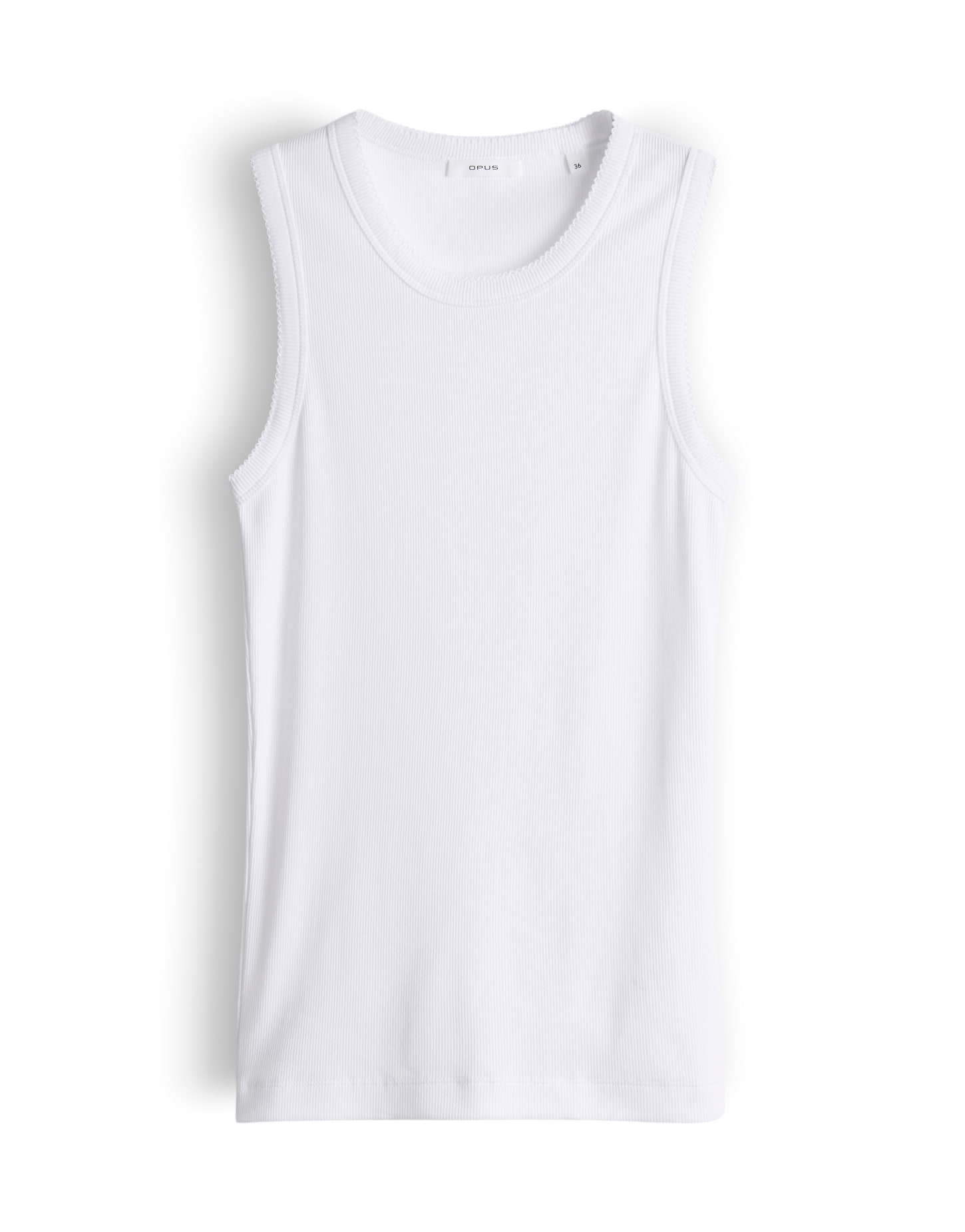 Tanktop mit femininer Spitzenborte von Opus