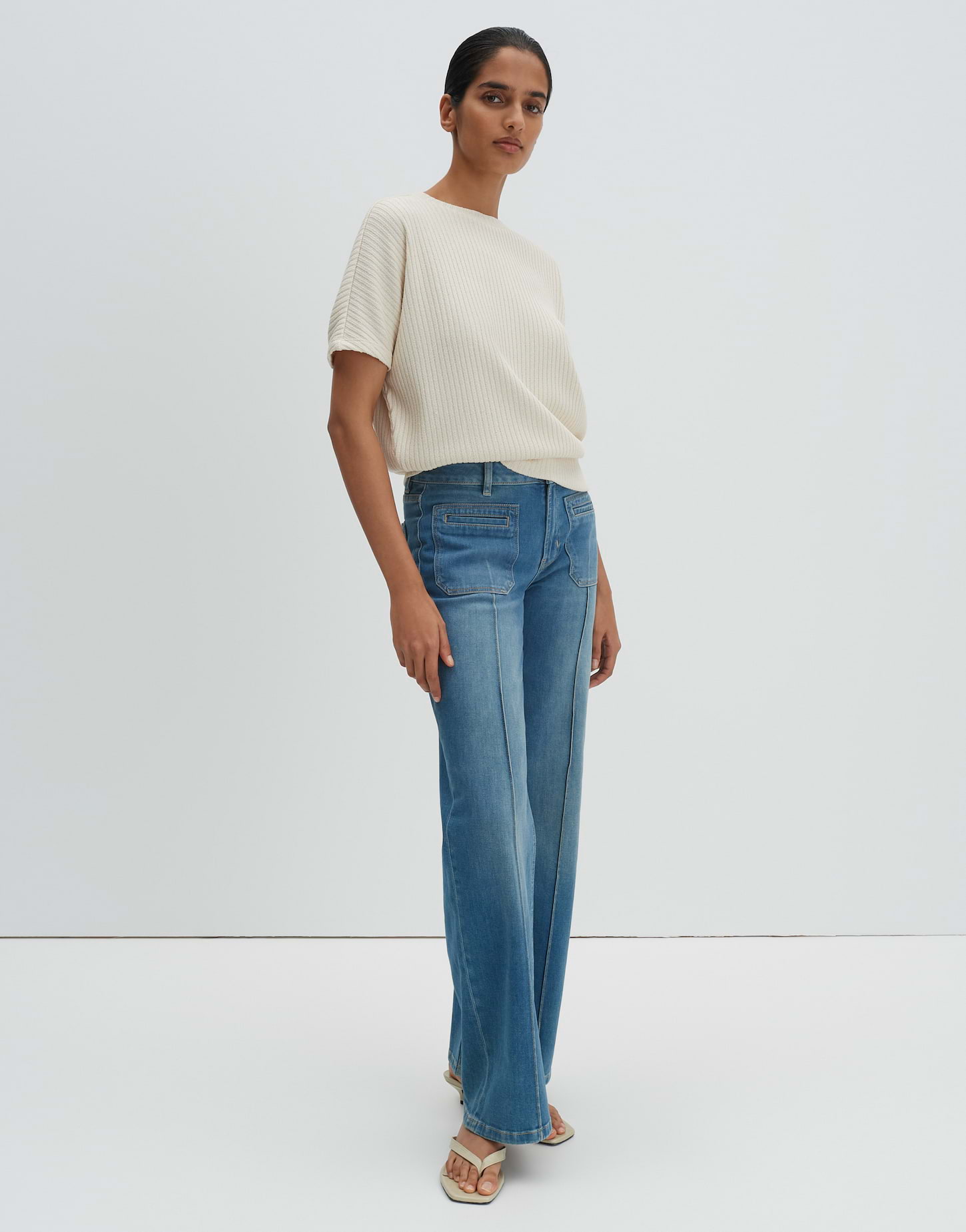 Sweatshirt in breiter Rippenstruktur von Someday