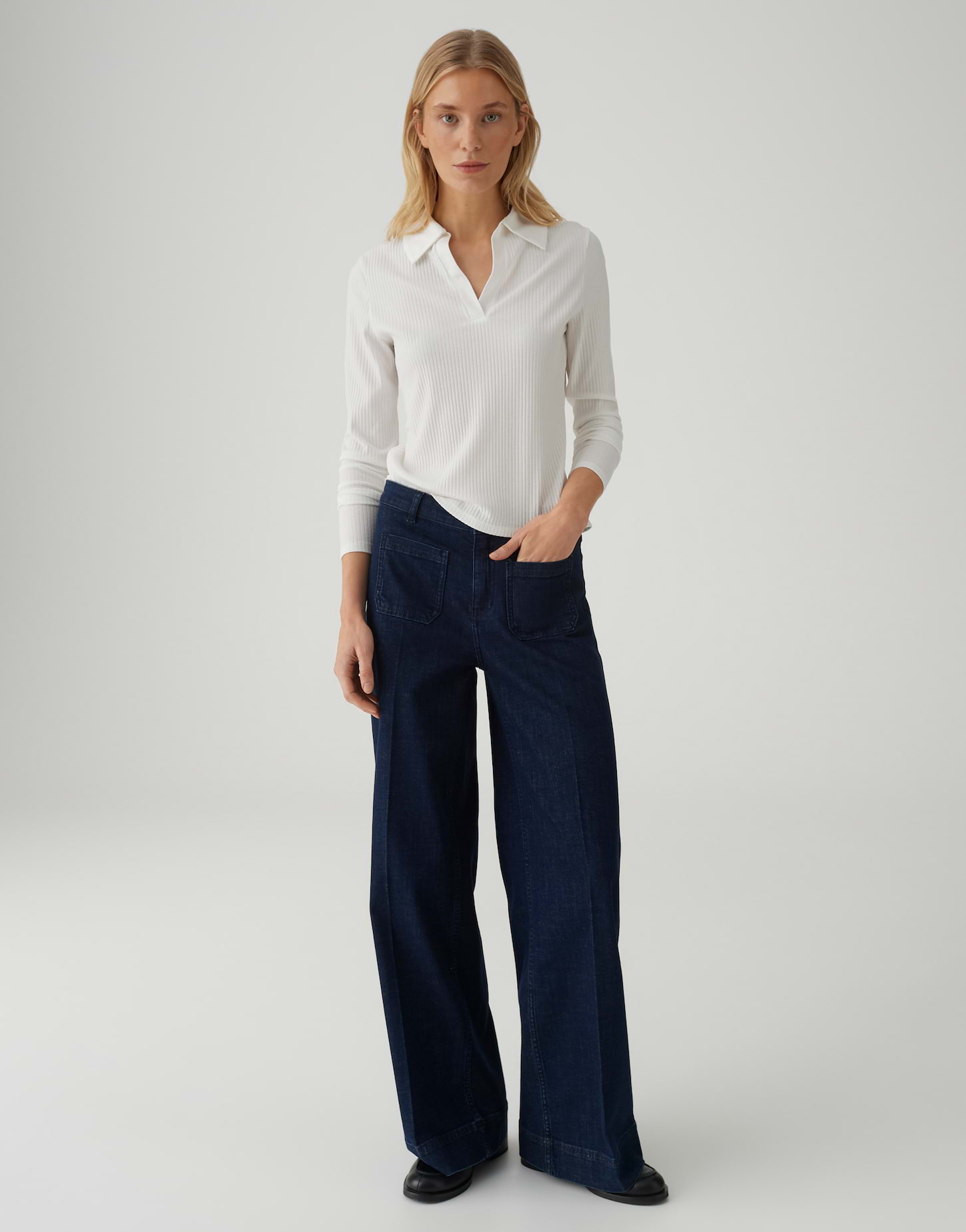 Poloshirt Viskose Mix von Opus