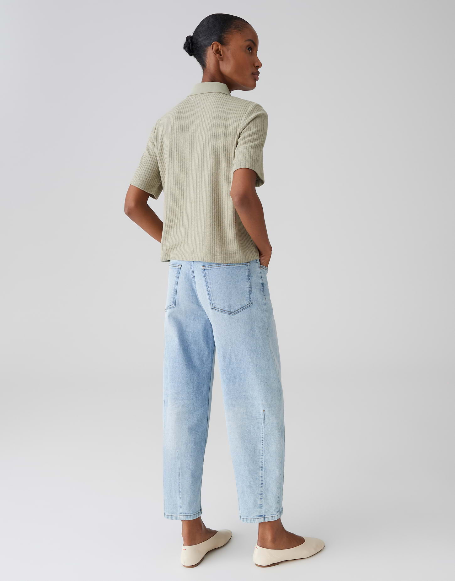 Poloshirt mit dezenter Rippstruktur von Opus