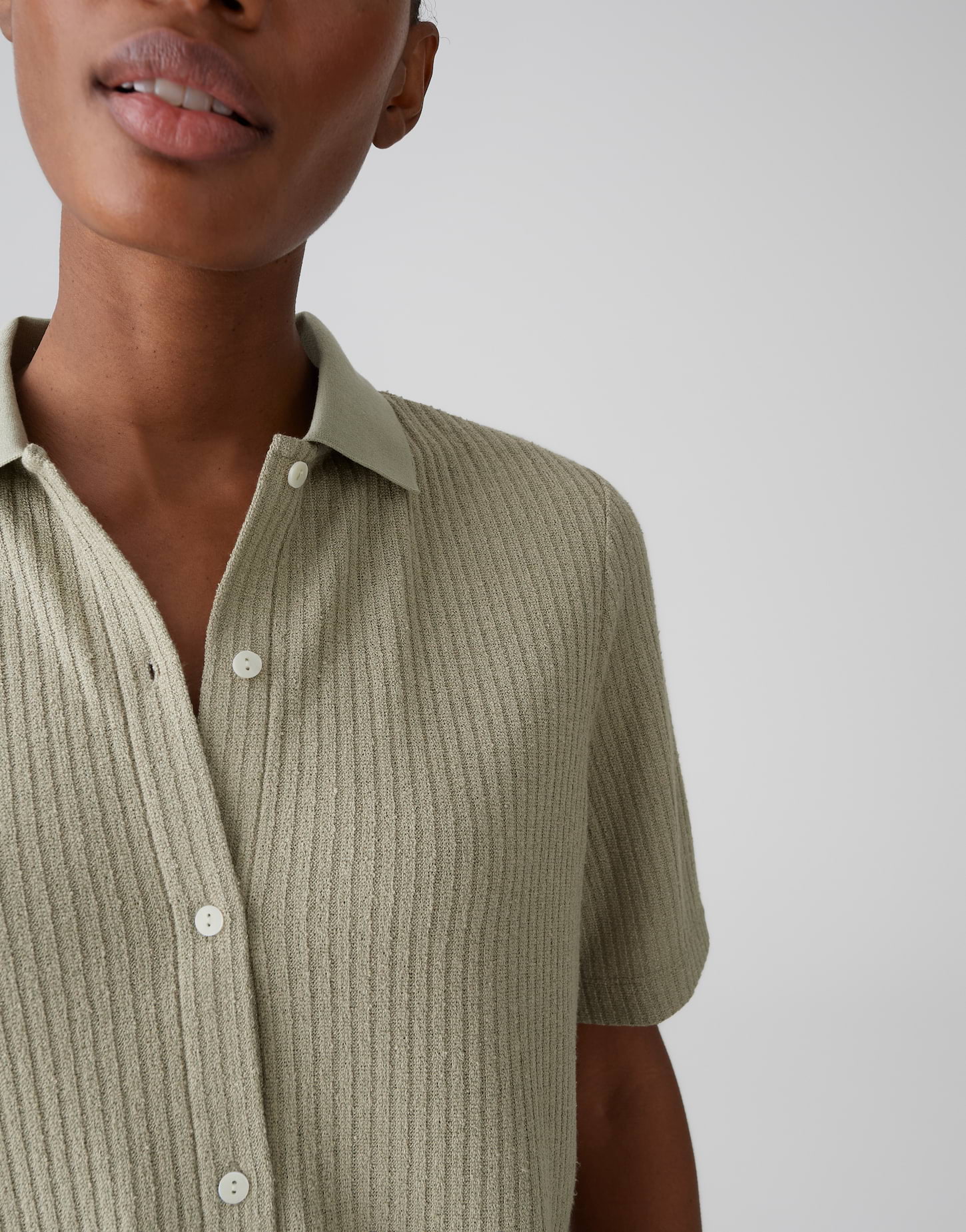 Poloshirt mit dezenter Rippstruktur von Opus