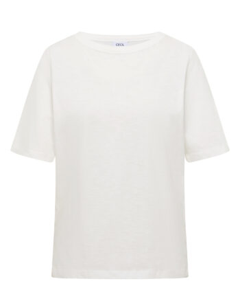 T-Shirt in Unifarbe von Cecil