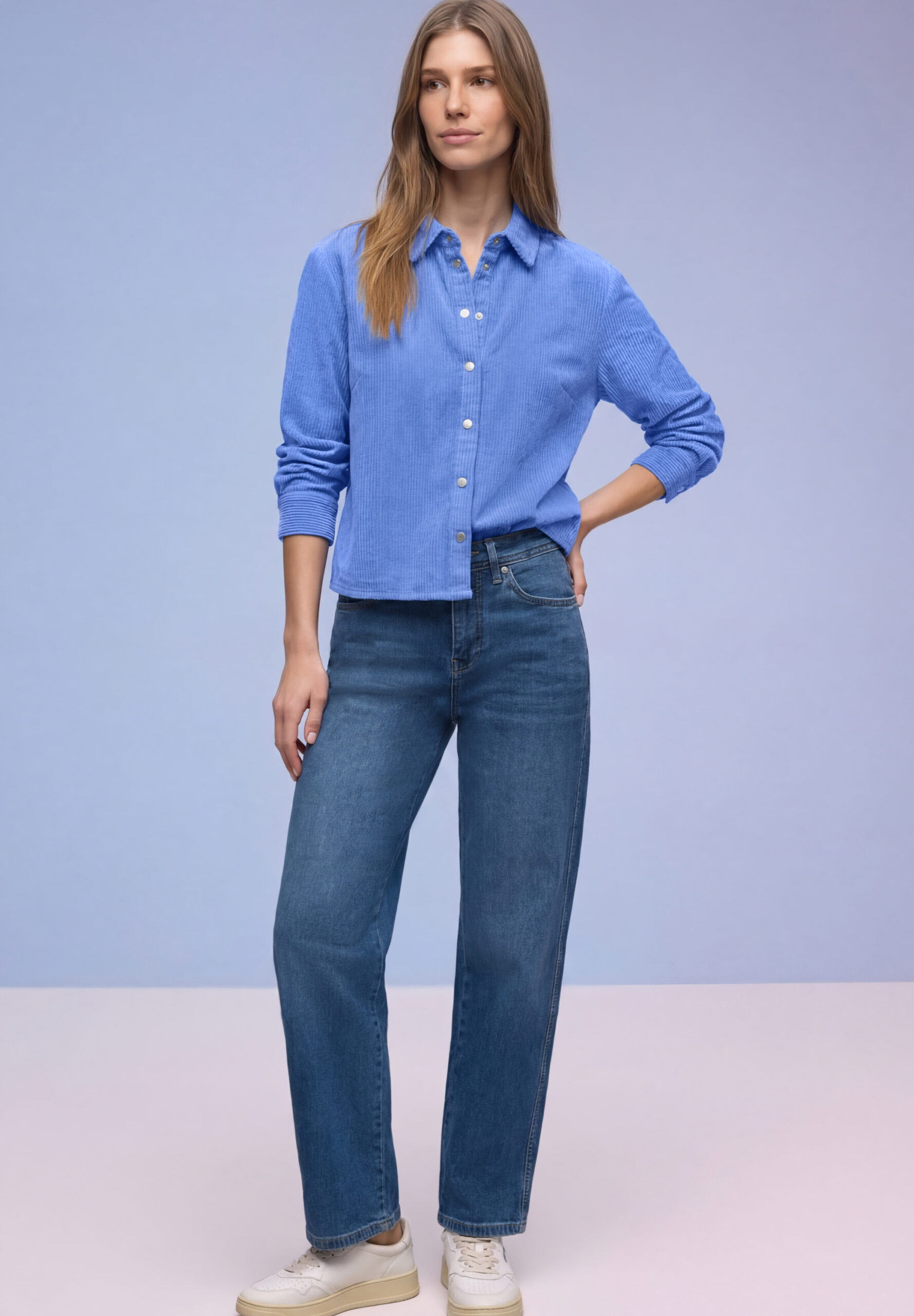 Cordhemdbluse von Street One