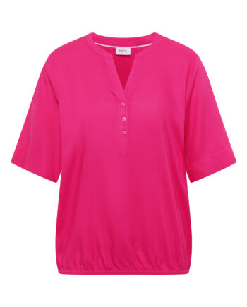 Kurzarm Bluse mit Split Neck von Cecil