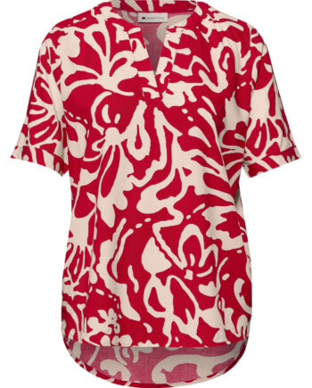 Kurzarm Bluse mit floralem Muster von Street One