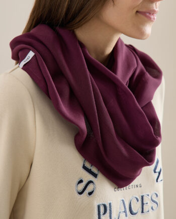 Loop Schal in Unifarbe aus Viskose von Cecil