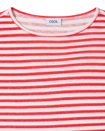 T-Shirt mit Boatneck und Streifen von Cecil