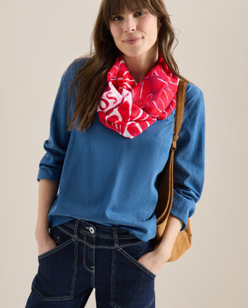 Loop Schal mit grafischem Muster von Cecil