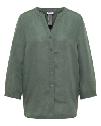 3/4-Arm Bluse aus Leinenmix von Cecil