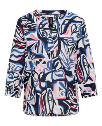 3/4-Arm Bluse mit Multicolor Print von Cecil