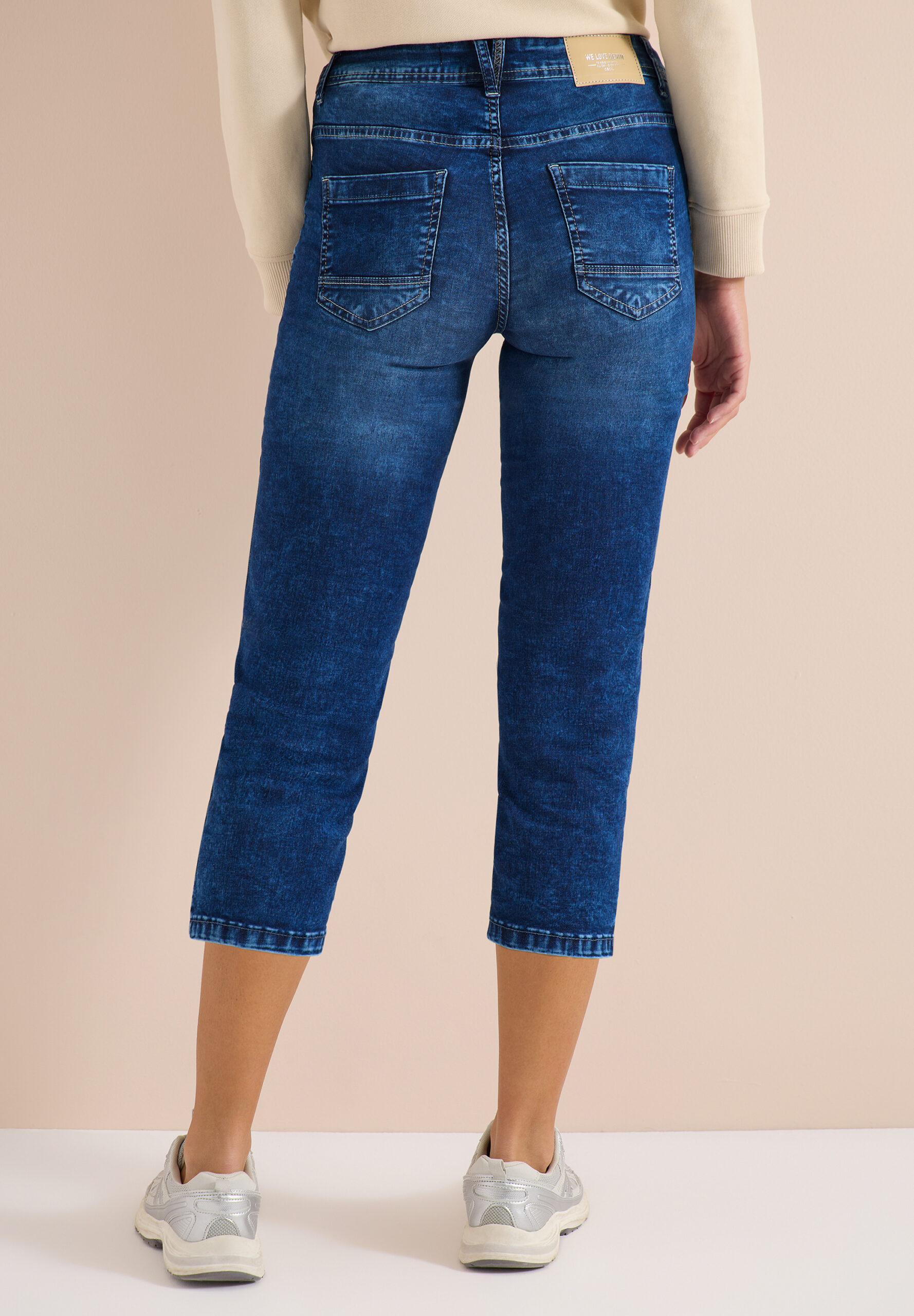 3/4 Slim Leg Jeans im Casual Fit von Cecil