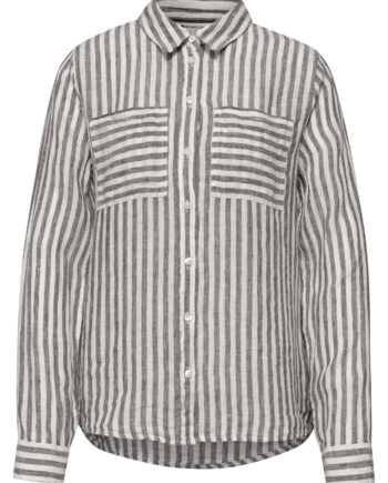 Langarm Hemdbluse aus Leinen von Street One