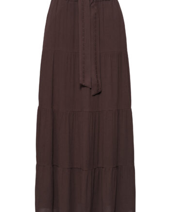 Maxi-Rock mit Volants und Gürteldetail von Street One