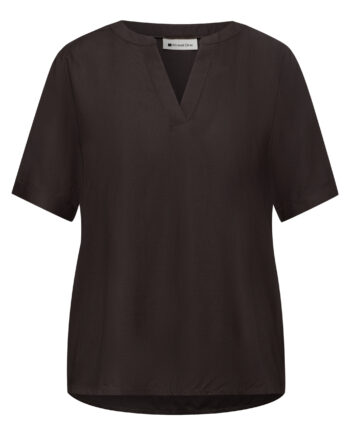 Kurzarm Bluse mit Turn-Up von Street One