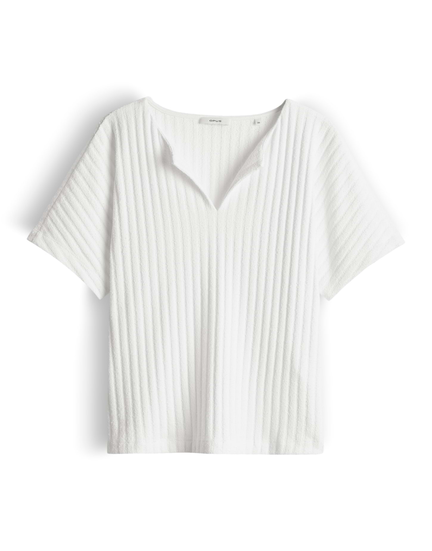 Jerseyshirt mit strukturierter Rippoptik von Opus