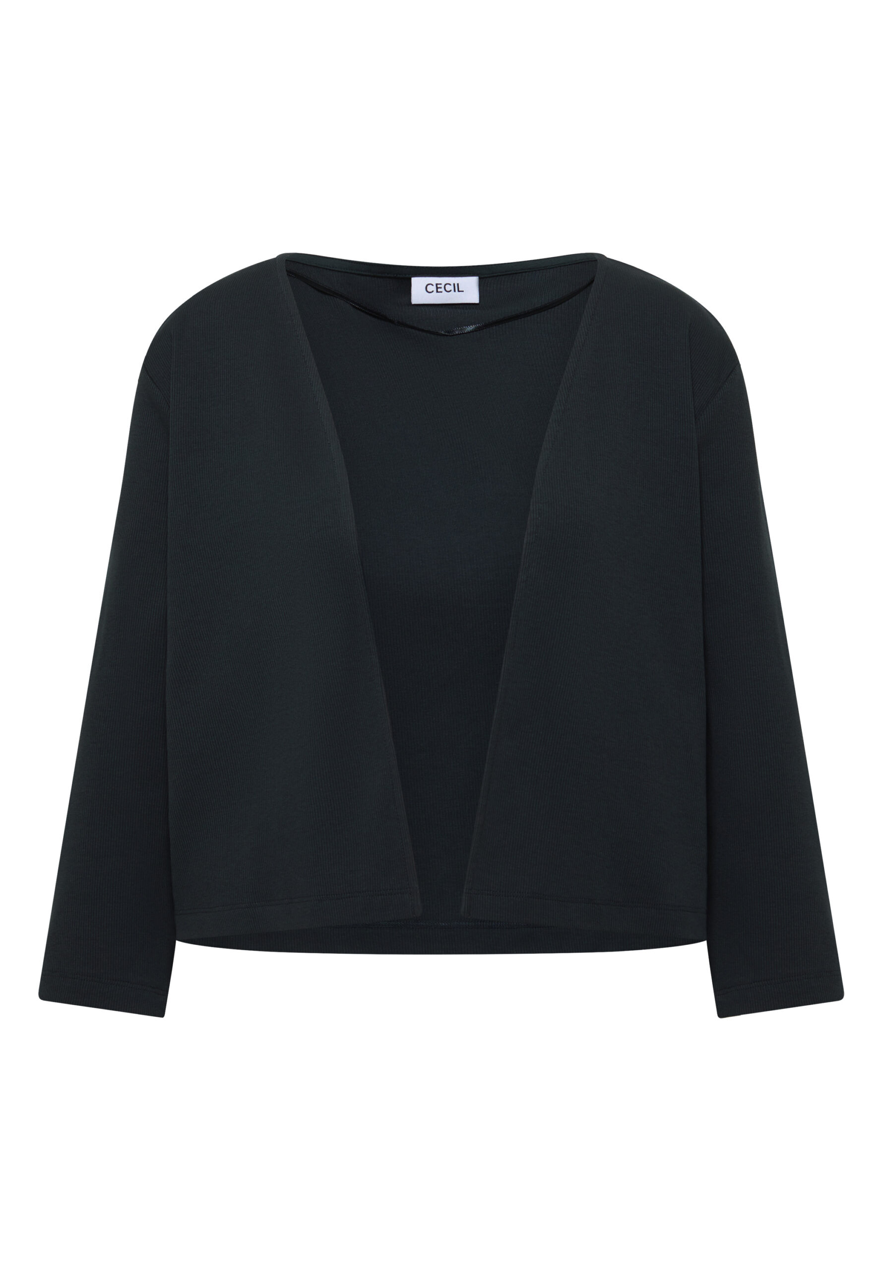 Offene 3/4-Arm Jacke in Rippstruktur von Cecil