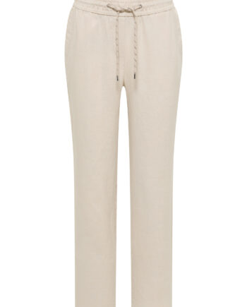 Slim Leg Hose aus Leinen im Casual Fit von Cecil