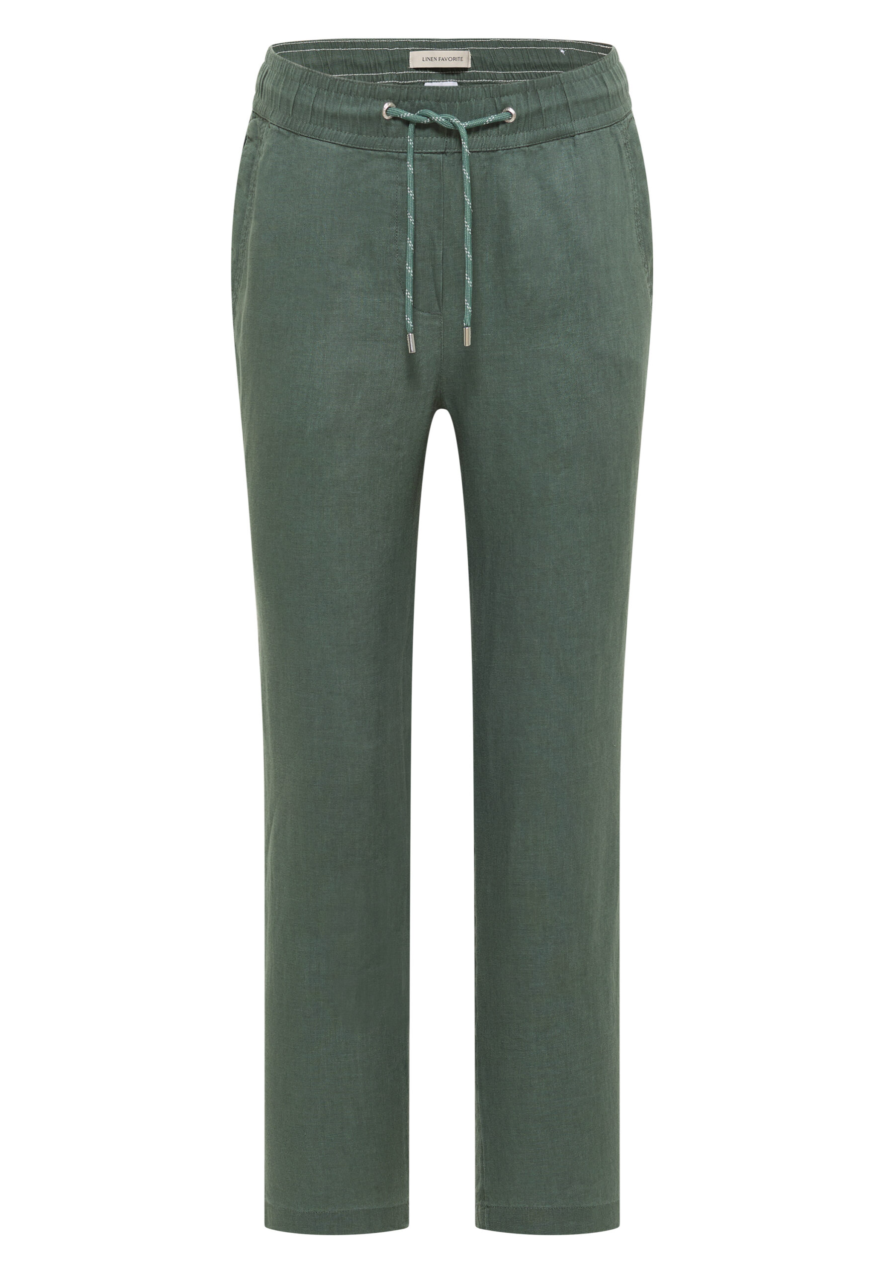 Slim Leg Hose aus Leinen im Casual Fit von Cecil