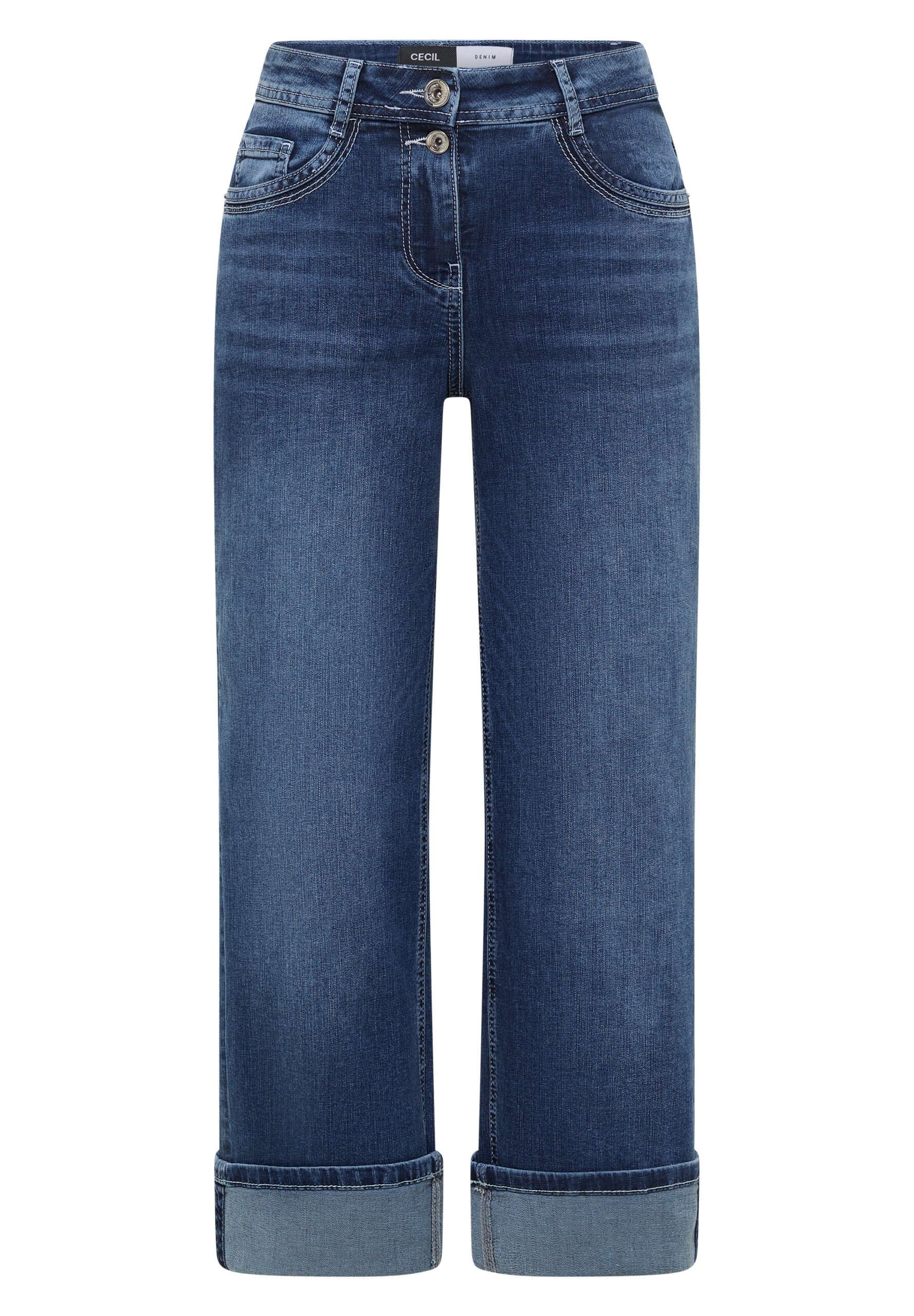 High Waist Wide Leg Jeans von Cecil
