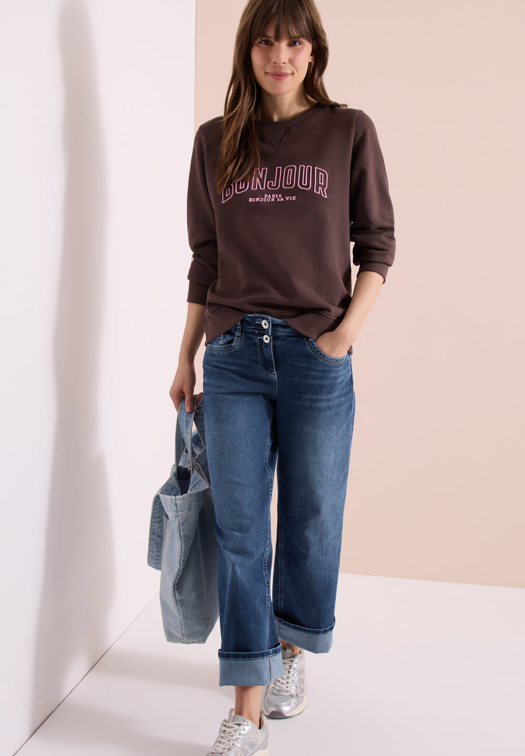 High Waist Wide Leg Jeans von Cecil