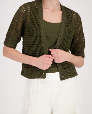 Strickjacke mit Ajour-Struktur von Monari