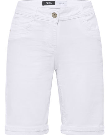 Slim Leg Jeansshorts im Casual Fit von Cecil