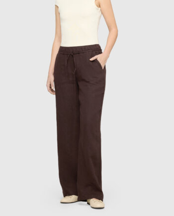 weite Hose aus reinem Leinen von MAC