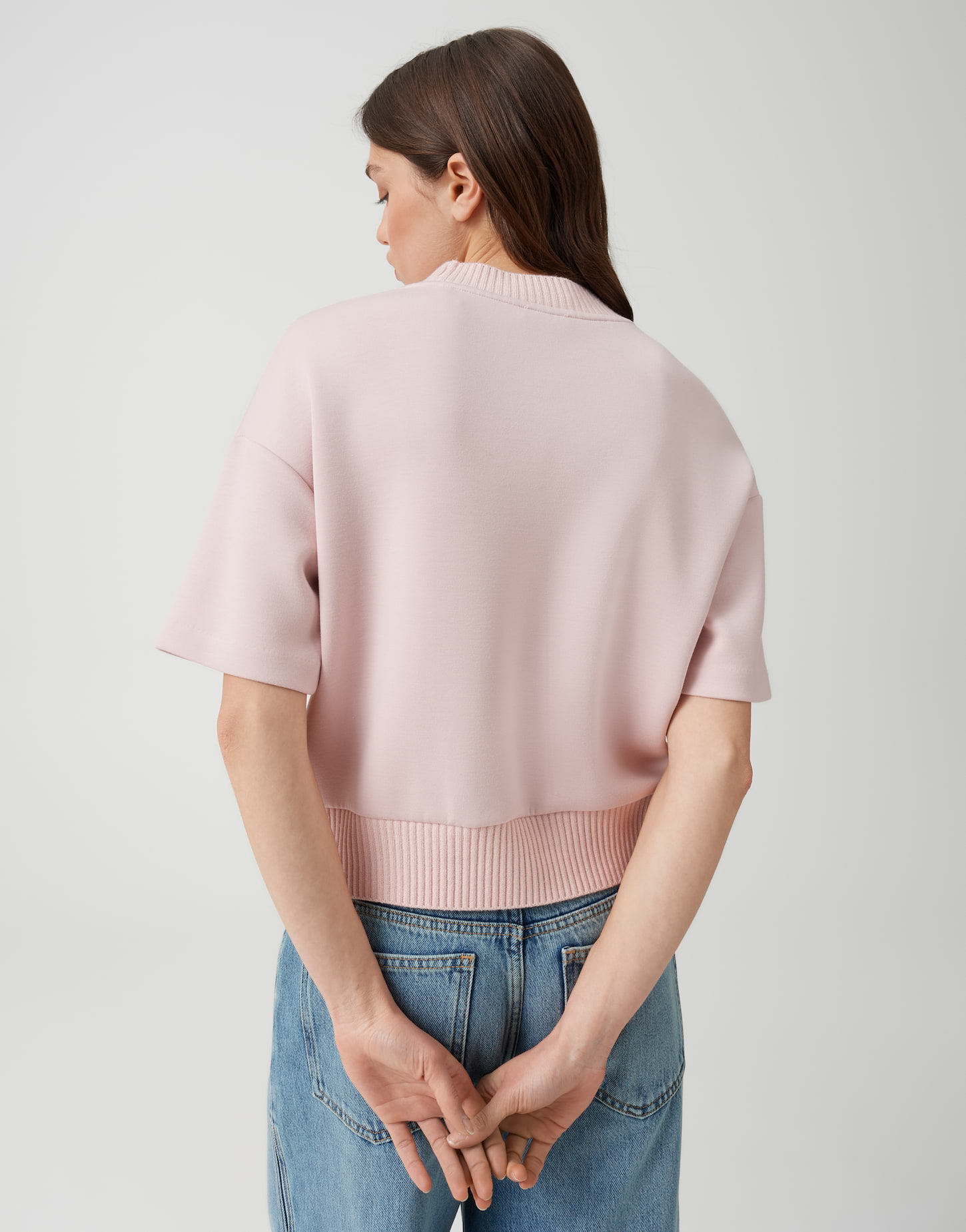 Weiches Sweatshirt mit Strickbündchen von Opus