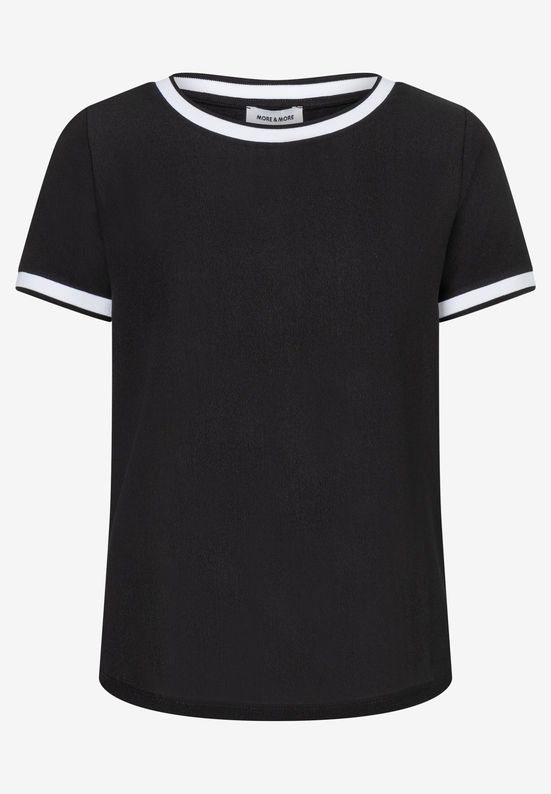 Blusenshirt mit Kontrastabschlüssen von More&More