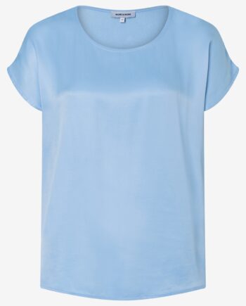 Shirt mit Satinfront von More&More