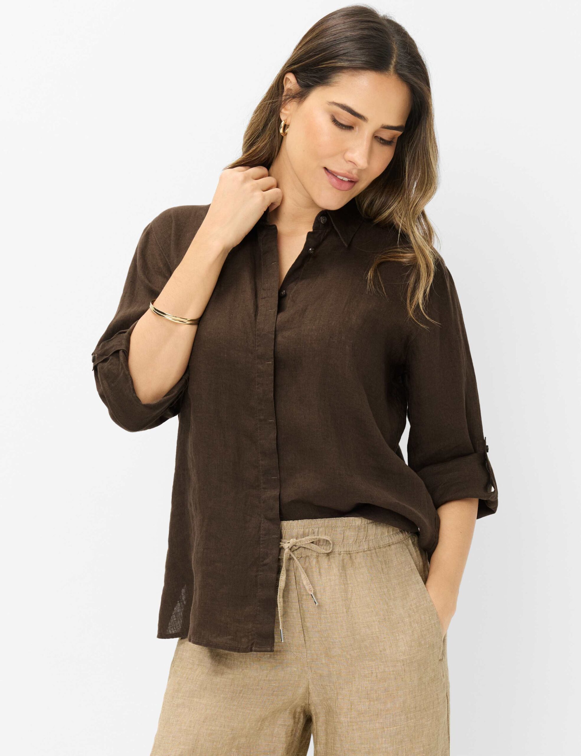 Damenbluse aus reinem Leinen von Brax