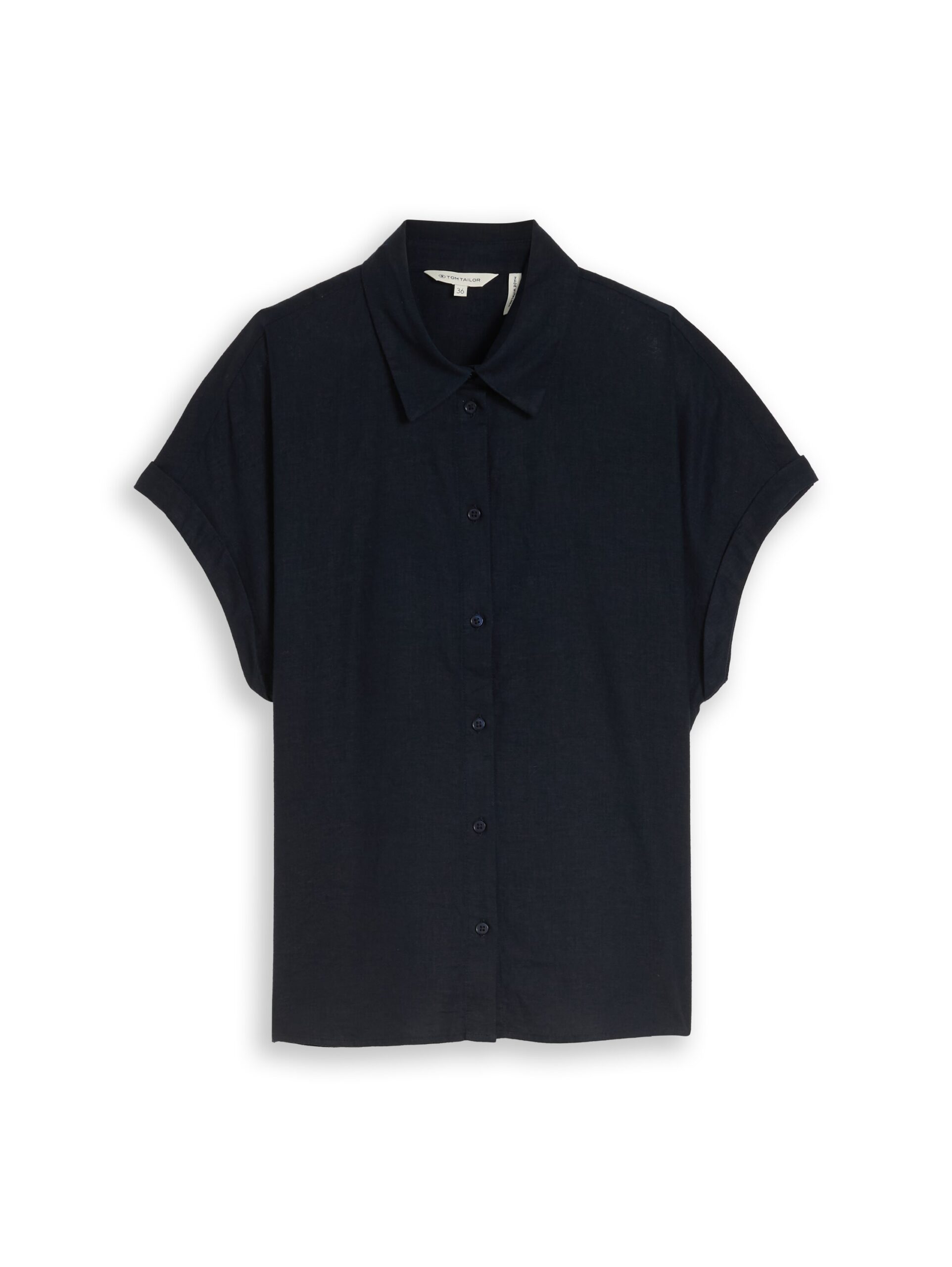 Loose Fit Bluse mit Leinenanteil von Tom Tailor