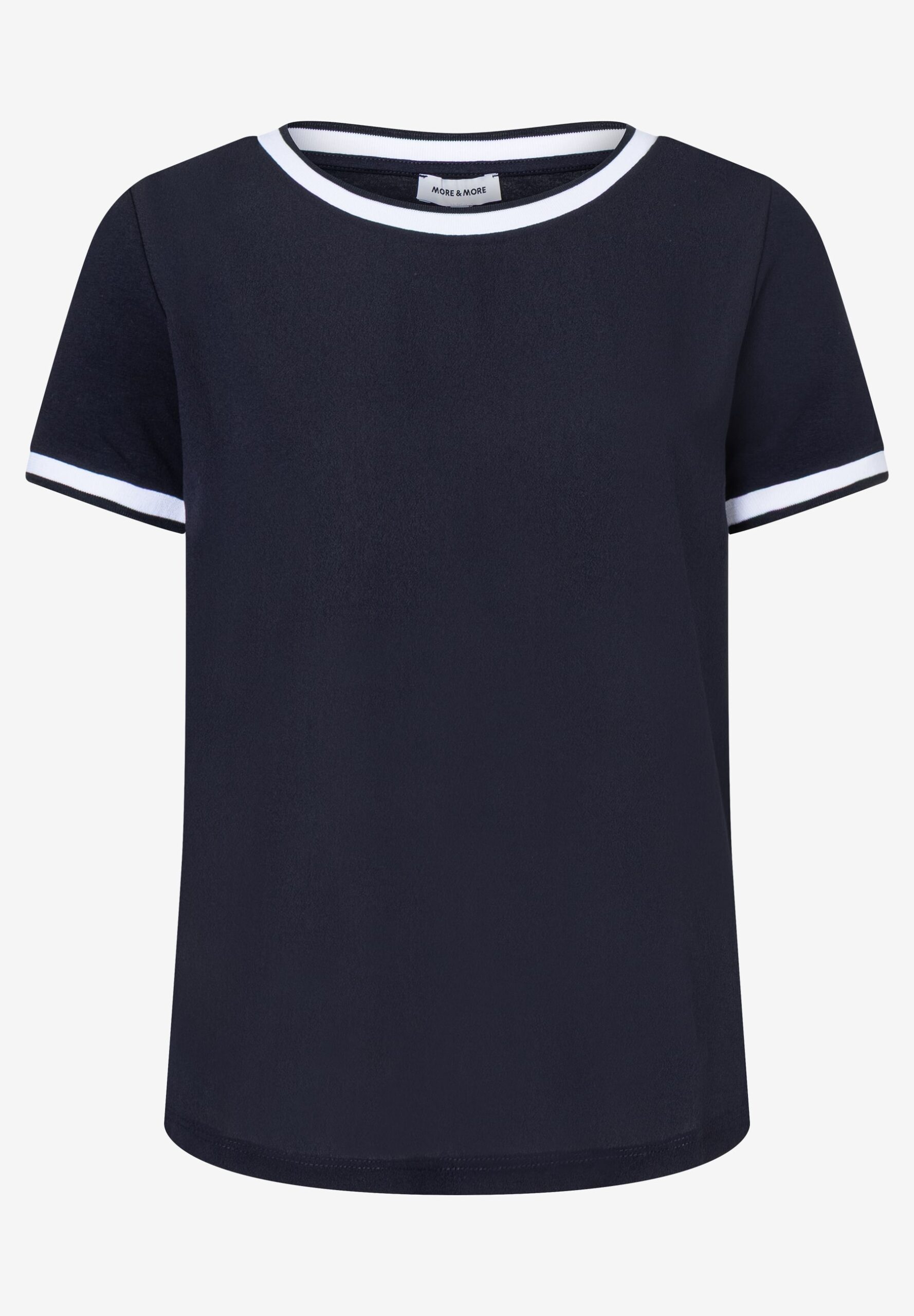 Blusenshirt mit Kontrastabschlüssen von More&More