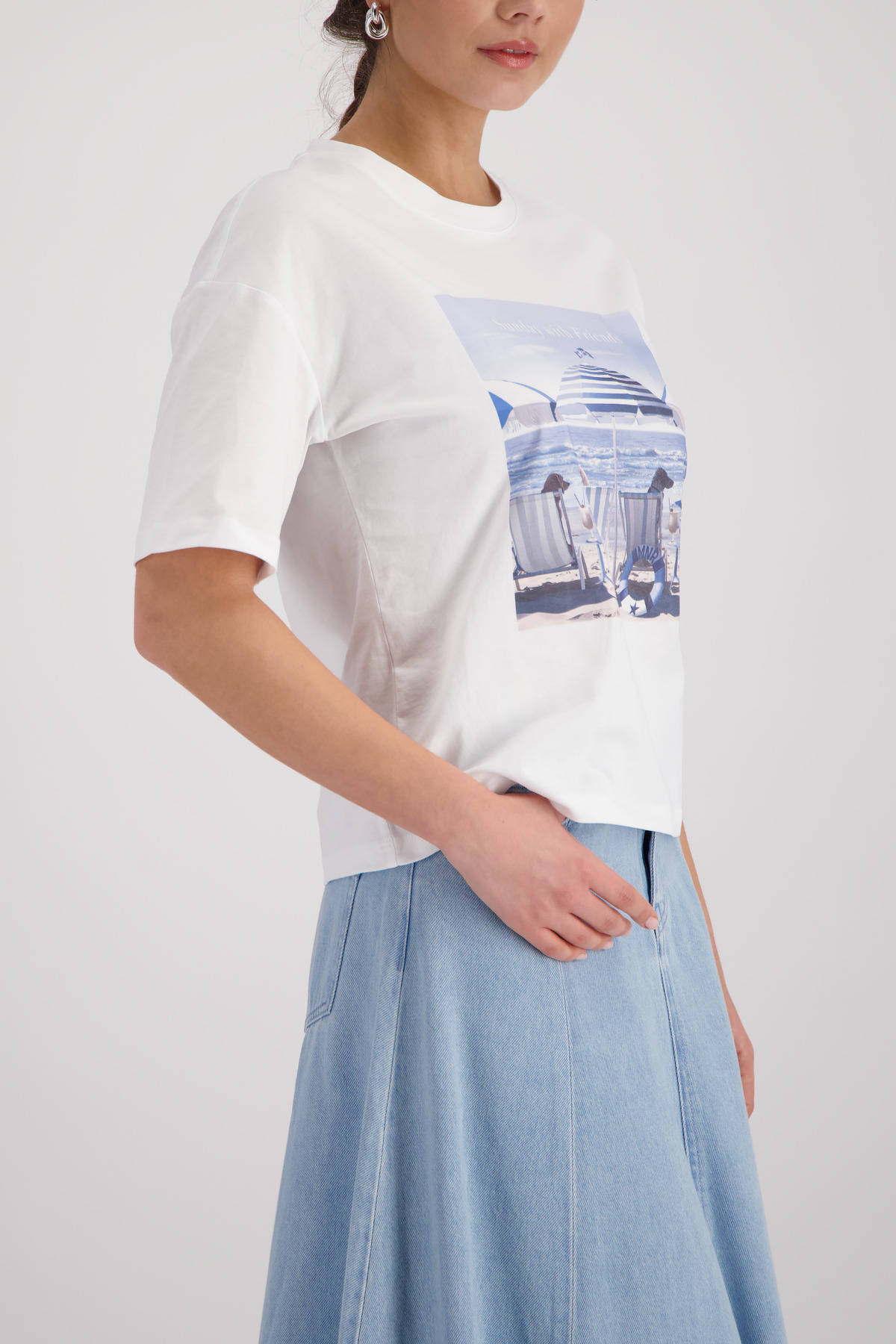 T-Shirt mit Print von Monari
