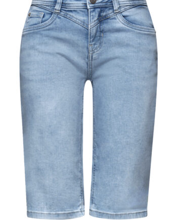 Slim Leg Bermuda mit Turn-Up-Detail