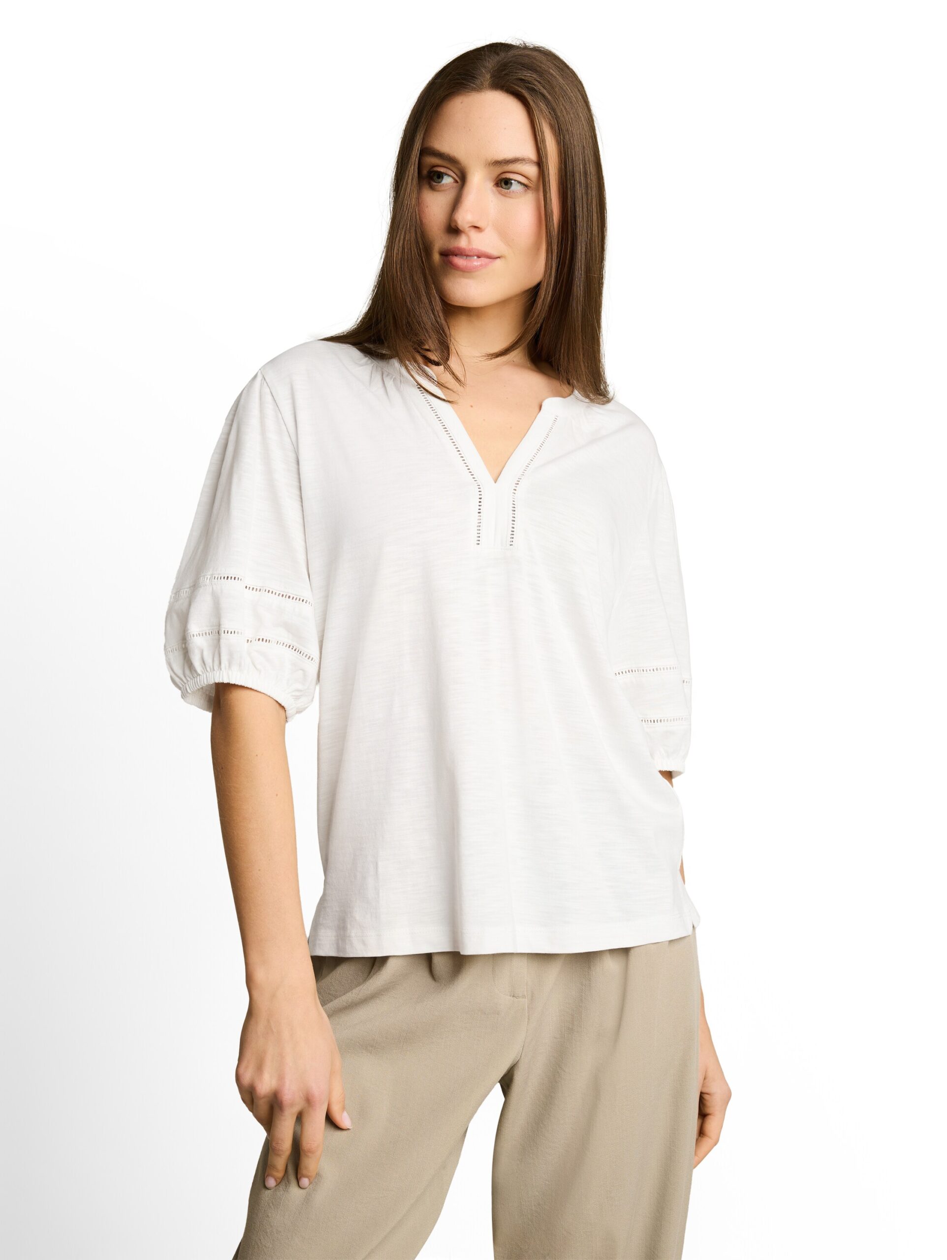 Blusenshirt mit Spitzendetails von Tom Tailor