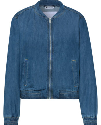 Blouson im Denim-Look mit Zipper von Street One