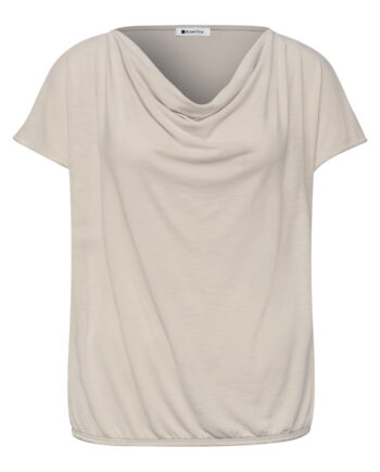Silk-Look Shirt mit Waterfall-Front von Street One