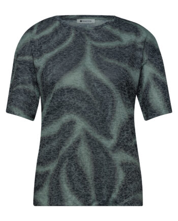 Shirt im Ausbrenner-Look mit Print von Street One