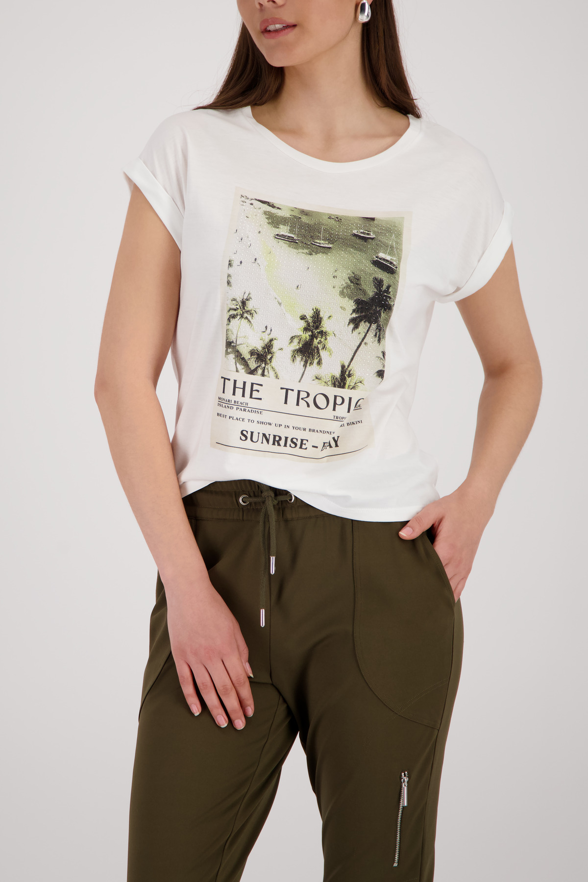 T-Shirt mit Print von Monari