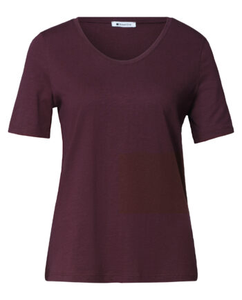 Basic T-Shirt aus Jersey von Street One