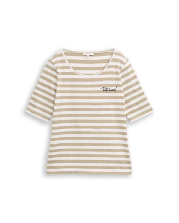 T-Shirt mit Stickerei von Tom Tailor