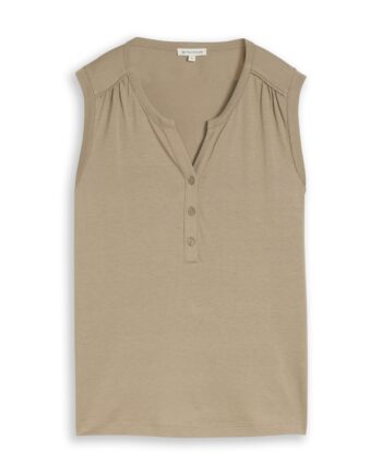 Henley Top mit Raffungen von Tom Tailor