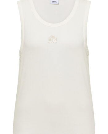 Top mit Rundhals und Embroidery-Detail von Cecil