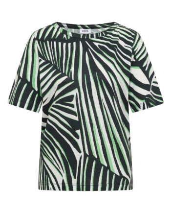Shirt mit Rundhals und Grafikprint von Cecil