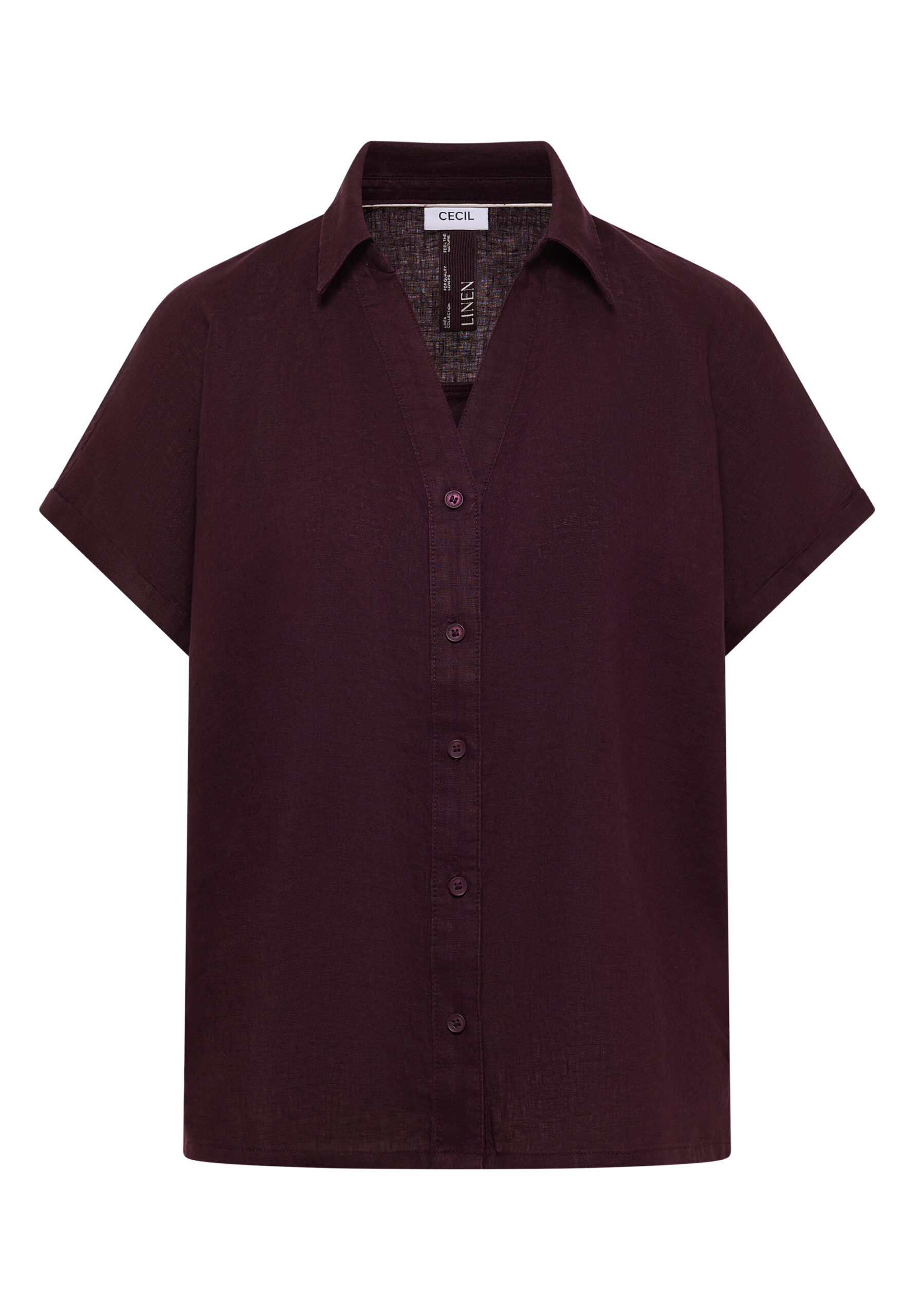 Dropped Shoulder Bluse aus Leinen von Cecil